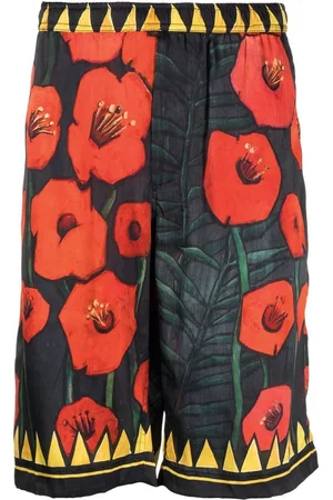 Endless Joy Silkeshorts med blomstertryk