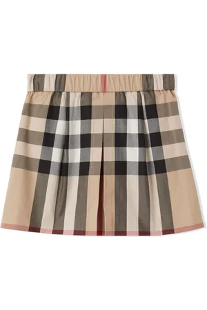 Burberry Ternet nederdel med plisseringer