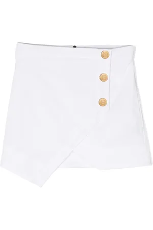 Balmain Slå om-nederdel med knapper