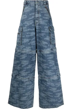 Vetements Transformer jeans med logotryk