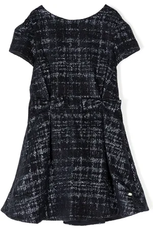 Tartine Et Chocolat Kjole i tweed med metallisk detalje