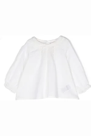 BONPOINT Bluse med blondedetalje