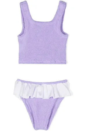 Hunza G Olive bikinisæt med flæser