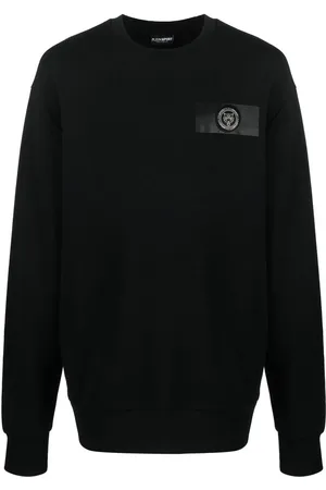 Philipp Plein Sweatshirt med logomærke og rund hals