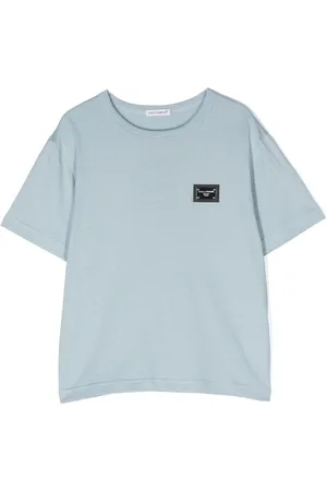 Dolce & Gabbana Kortærmet T-shirt med logoplade