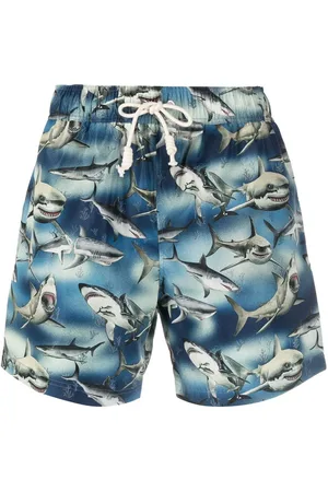 Palm Angels Badeshorts med haj-tryk