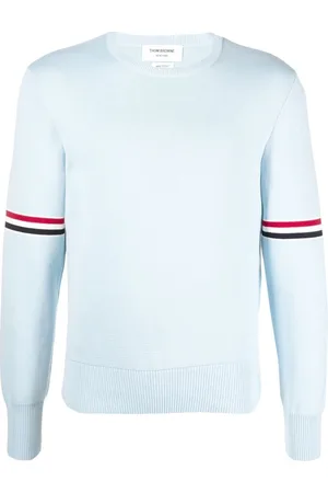 Thom Browne Sweater med rund hals og stribedetalje