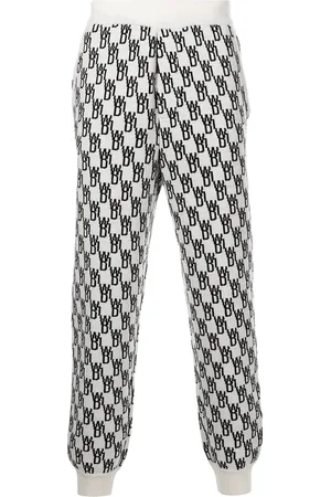 We11 Done Joggingbukser med intarsia-monogram