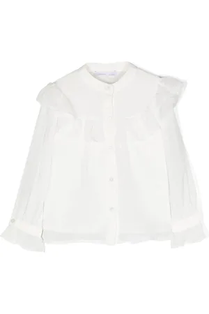 PATACHOU Bluse i chiffon med flæser