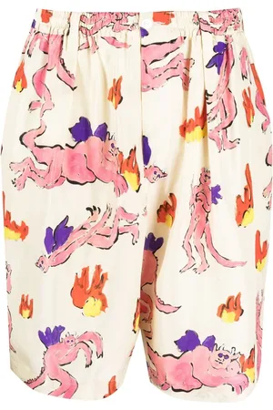 Marni Bermuda-shorts med grafisk tryk