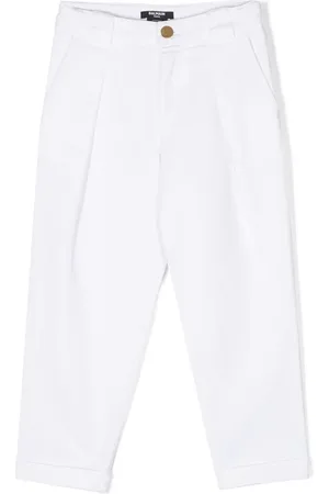 Balmain Bukser med lige ben og plisseret detalje