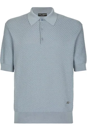 Dolce & Gabbana Kortærmet polo i vaffel-strik
