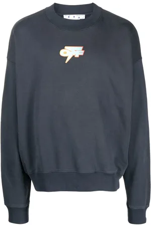 OFF-WHITE Degrade Thund sweatshirt med rund hals