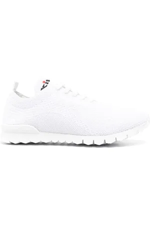 Kiton Strikkede sneakers med logobroderi