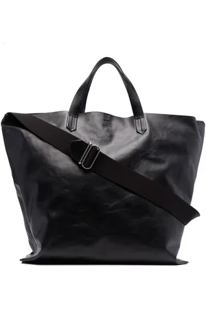 Jil Sander Lædertote med logo-prægning