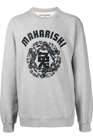 Maharishi Mænd Sweatshirts - Logo-print long-sleeve sweatshirt