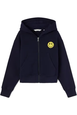 Palm Angels Hættetrøje med smiley-motiv og bamsetryk