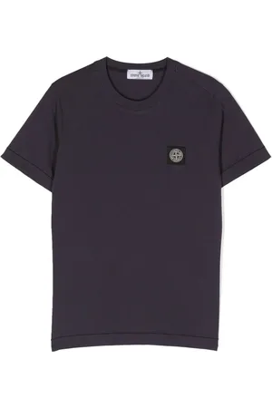 Stone Island Kortærmet T-shirt med logomærke