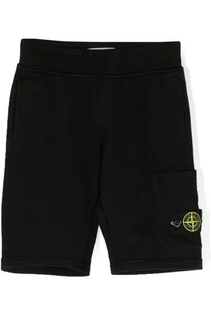 Stone Island Shorts - Logo-patch track shorts