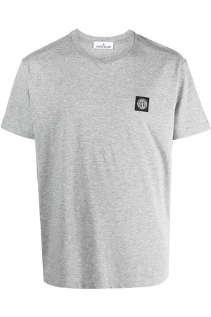 Stone Island Kortærmet T-shirt med logomærke