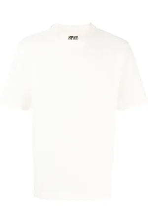 Heron Preston T-shirt med logomærke og rund hals
