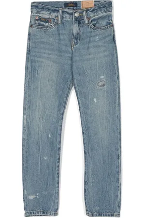 Ralph Lauren Jeans med lige pasform og slitageeffekt