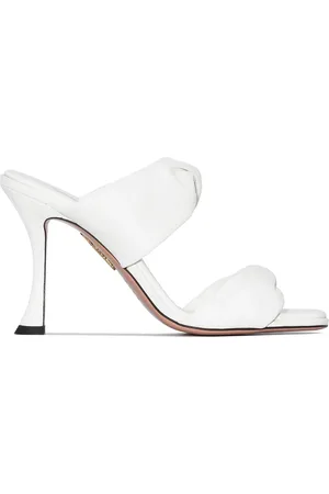 Aquazzura 95mm lædersandaler med snoet detalje