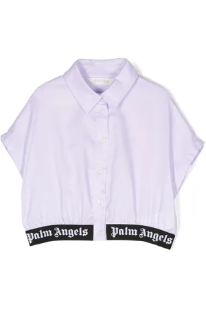 Palm Angels Kortærmet T-shirt med logokant