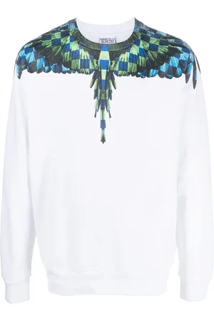 MARCELO BURLON Chess Wings sweatshirt med rund hals
