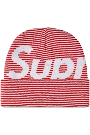Supreme Stribet hue med logo