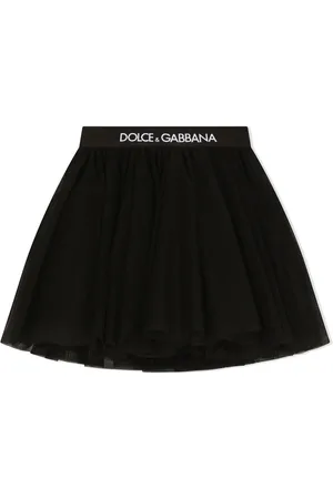 Dolce & Gabbana Midi tylnederdel med logobånd i taljen