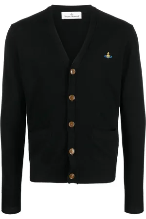 Vivienne Westwood Cardigan med V-hals og orb-logo