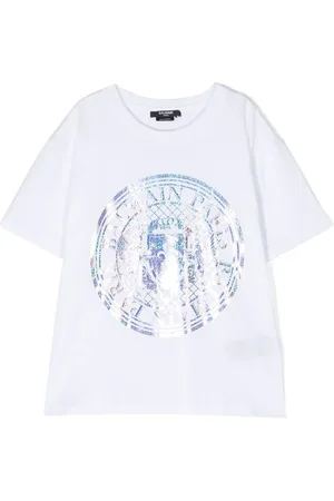 Balmain Kortærmet T-shirt med logotryk
