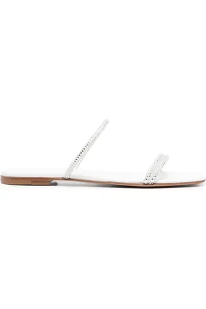 Gianvito Rossi Cannes slip-on sandaler i læder