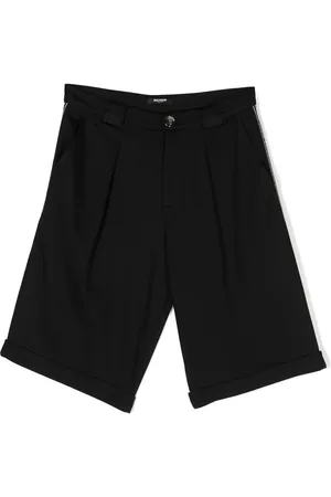 Balmain Plisserede shorts med mellemhøj talje