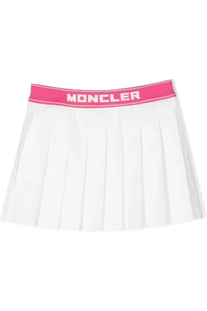 Moncler Plisseret nederdel med logo i taljen