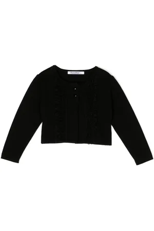 Familiar Cardigan med knapper og tyldetalje