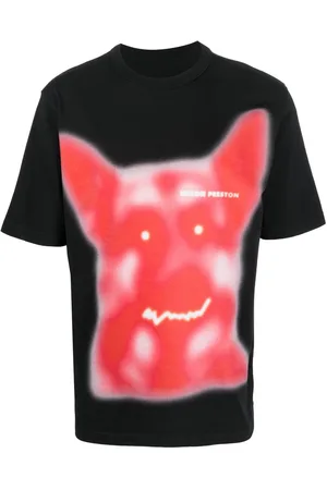 Heron Preston T-shirt med Beware of Dog-tryk