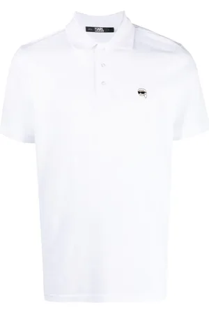 Karl Lagerfeld Ikon polotrøje med broderi