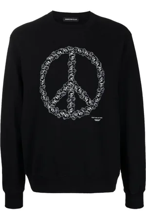 UNDERCOVER Sweatshirt i bomuld med fredstegn