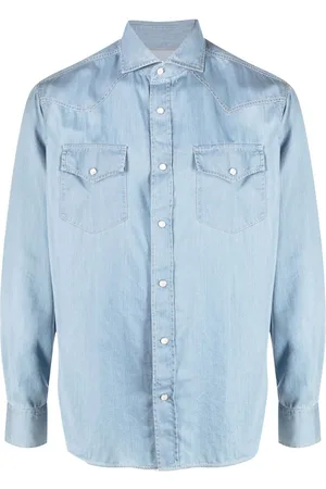 Brunello Cucinelli Denimskjorte med knapper