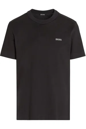 Ermenegildo Zegna Kortærmet T-shirt med logotryk