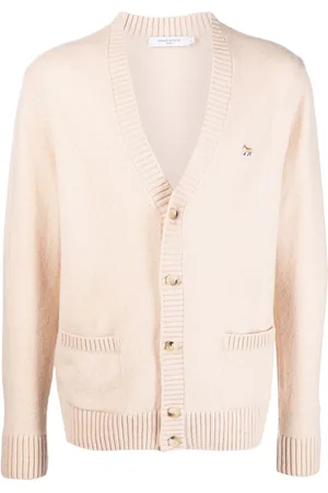 Maison Kitsuné Cardigan med logo
