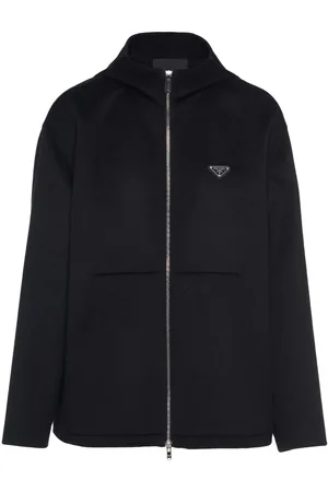 Prada Parka med trekantet logo og lynlås