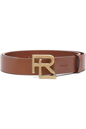 Ralph Lauren Læderbælte med logoplade