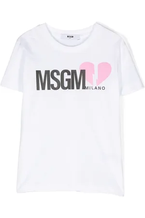 Msgm Kortærmet T-shirt med logotryk