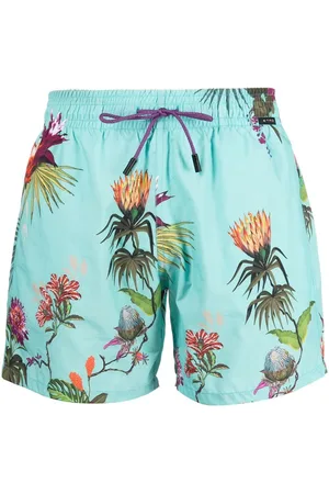 Etro Blomstrede badeshorts med snoretræk