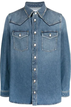 VALENTINO GARAVANI Skjorte i denim med nitter