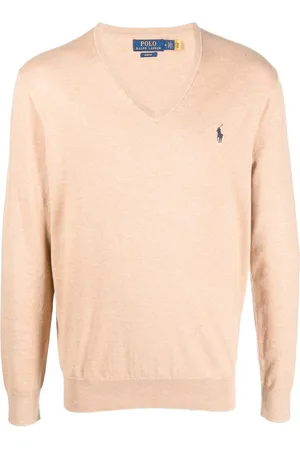 Ralph Lauren Strikket sweater med logo-broderi