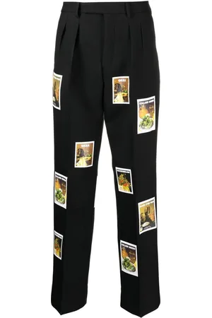 DENIM TEARS Bukser i uld med polaroid-tryk